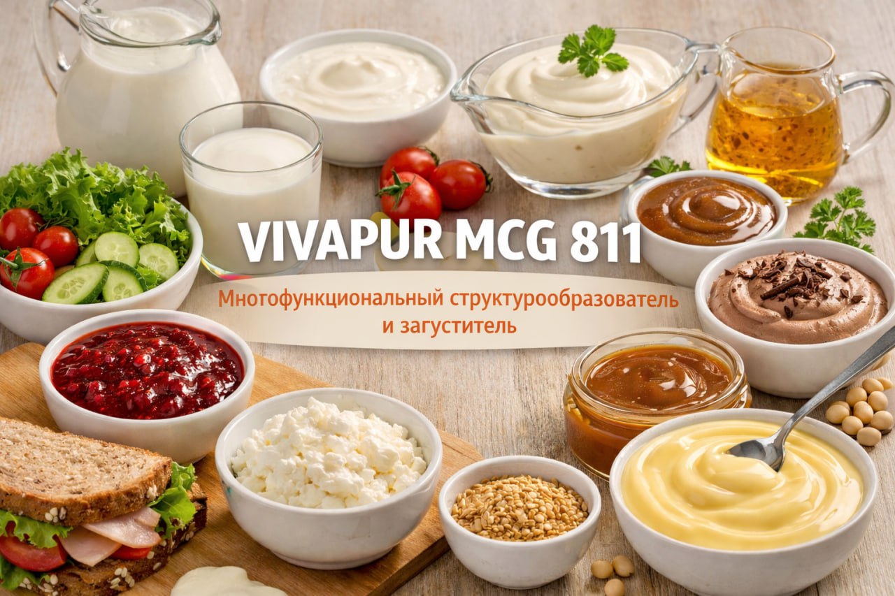 VIVAPUR MCG 811 F/P* — функциональный ингредиент для создания идеальной текстуры пищевых продуктов