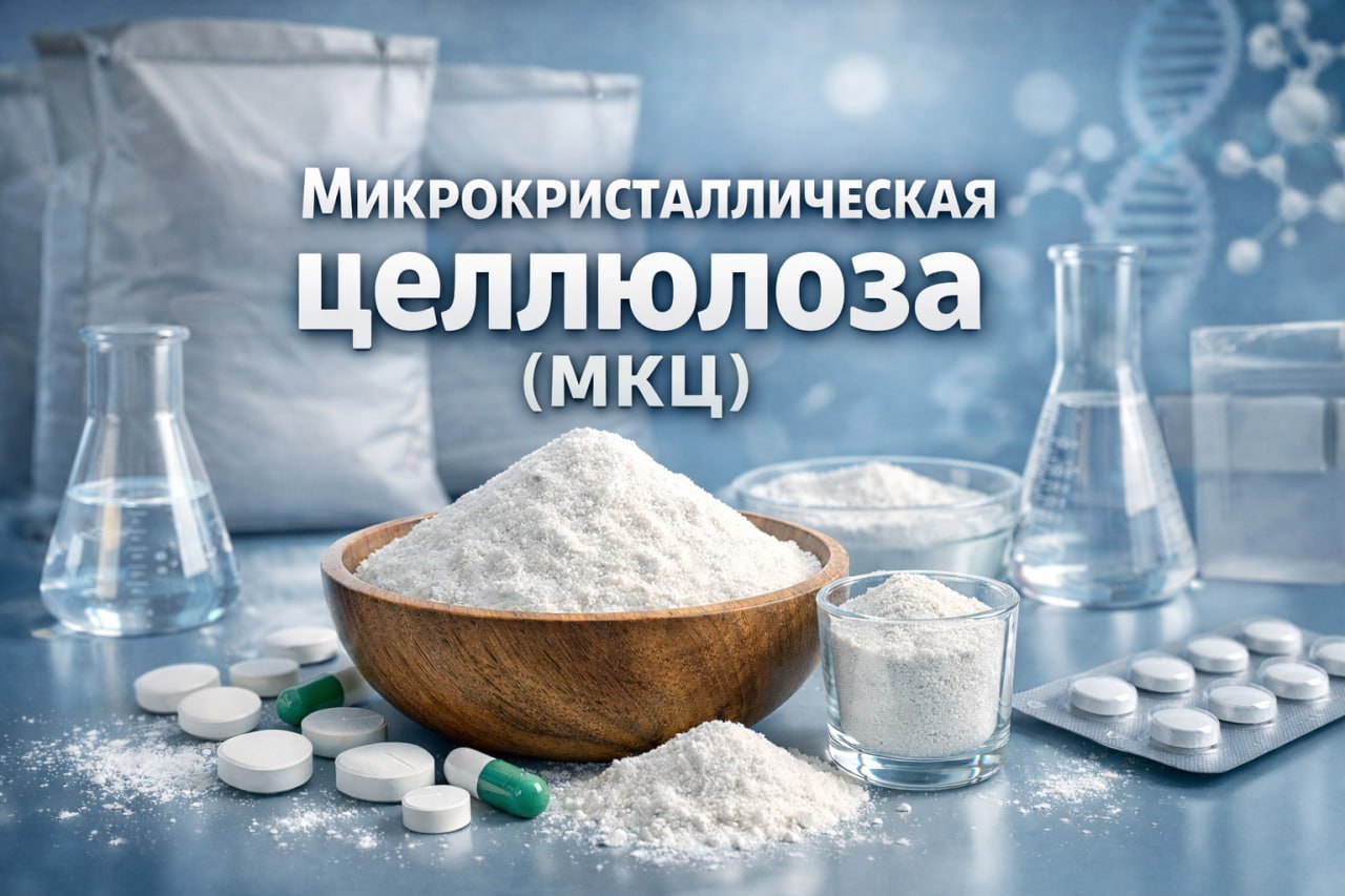 Микрокристаллическая целлюлоза (МКЦ) — высокоочищенный функциональный ингредиент из натуральной древесной пульпы, широко применяемый в фармацевтике, БАДах и пищевой промышленности.